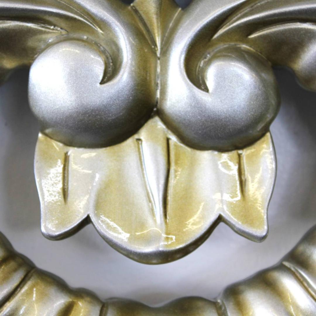 アンティーク　ミラー　ゴージャス　シルバー　ナイト　宮殿　鏡　ウォールミラー