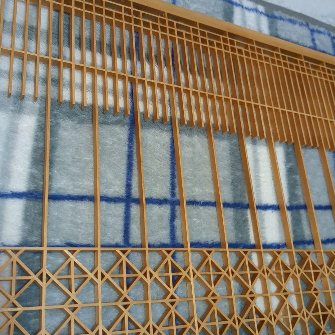 昭和レトロ 組子欄間 1枚 書院障子 建具 衝立 引戸 ガラス戸