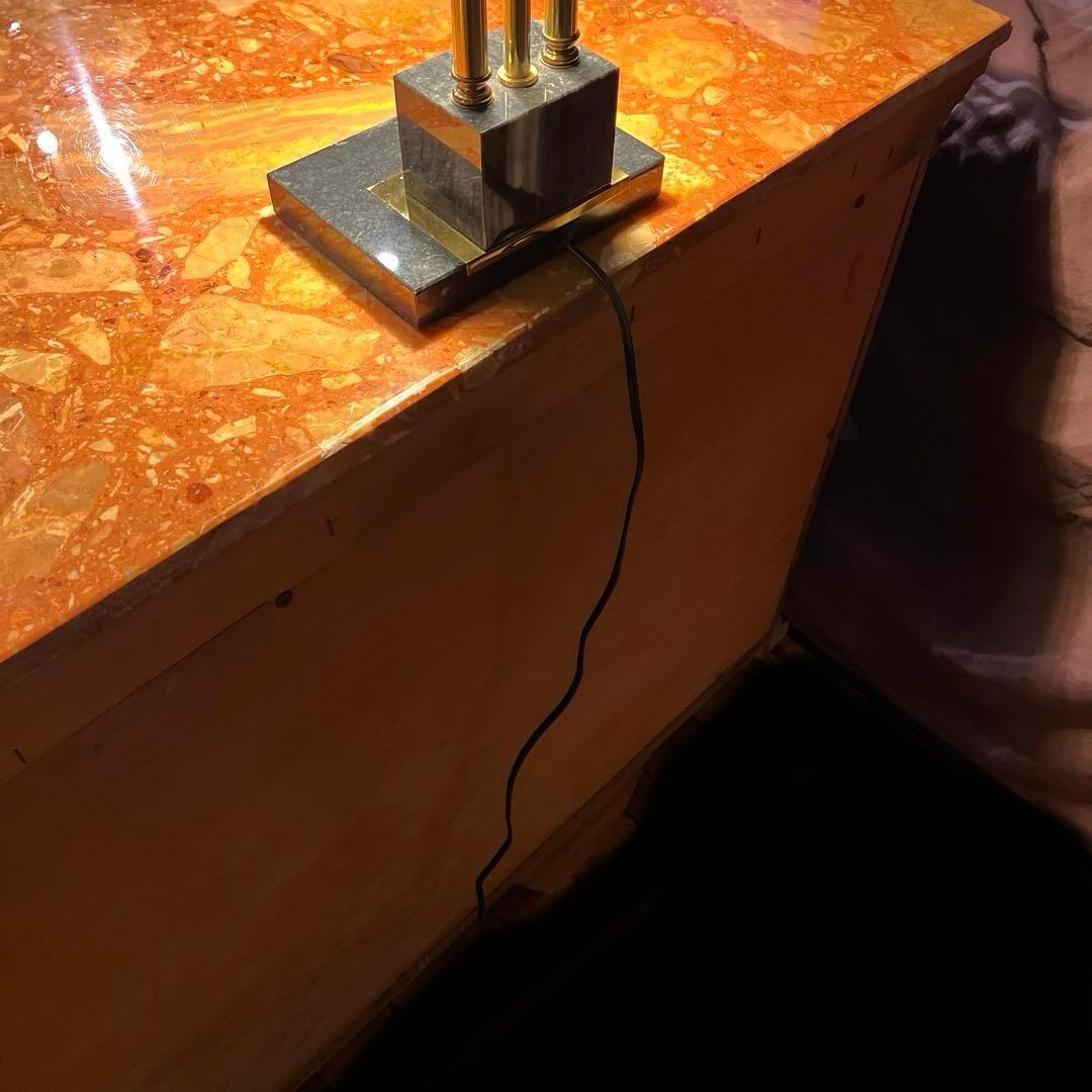 ラルフローレン・ブティック什器イタリア製ロココ貝殻花柄キャビネット　50年前