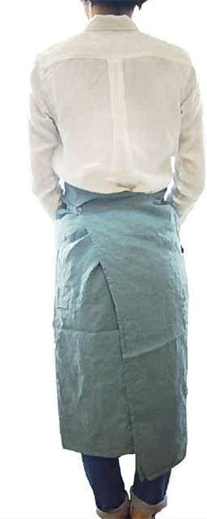 リトアニア製　Linne　リネン/麻　キッチンエプロン LBL