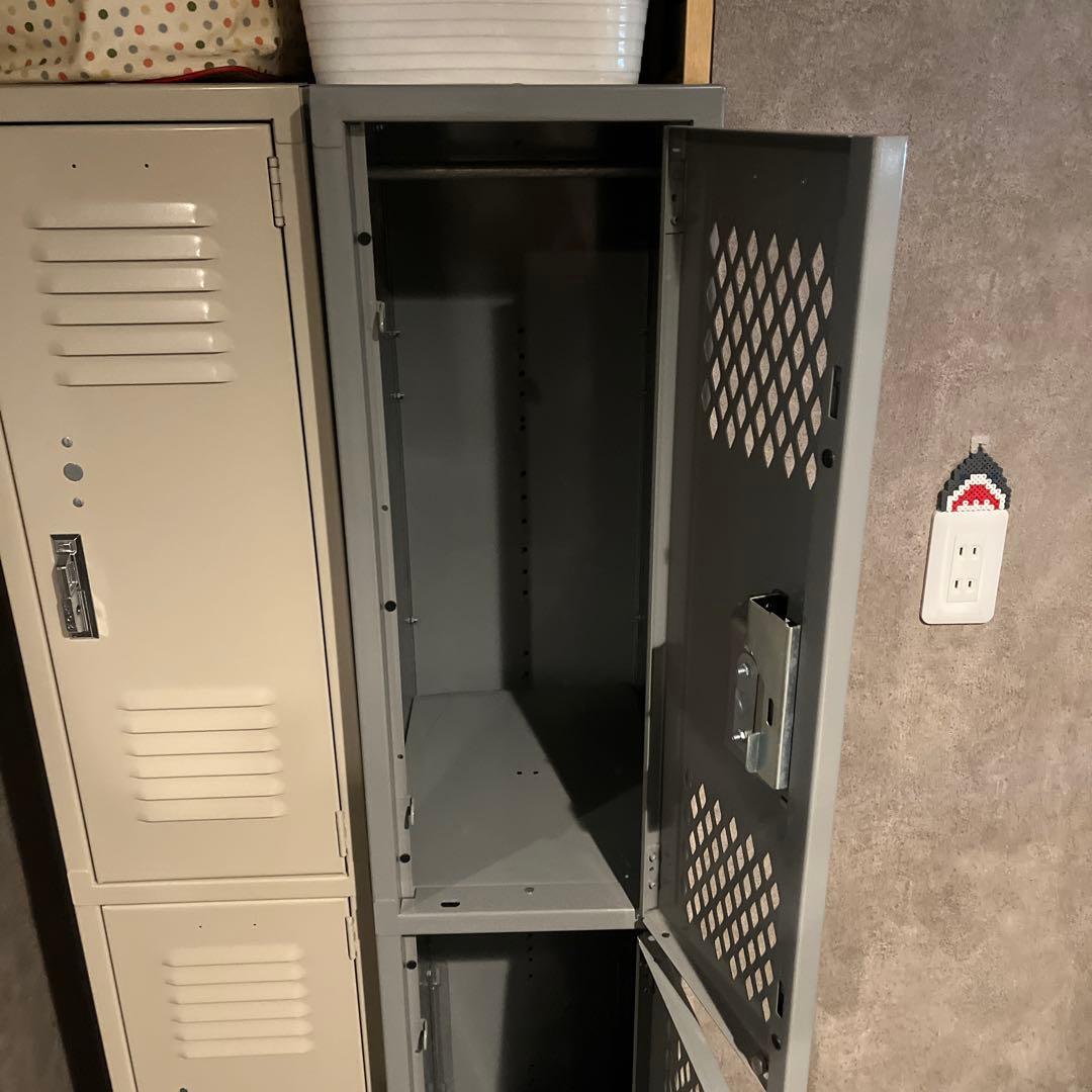 LYON リヨン 2段 スチールロッカー