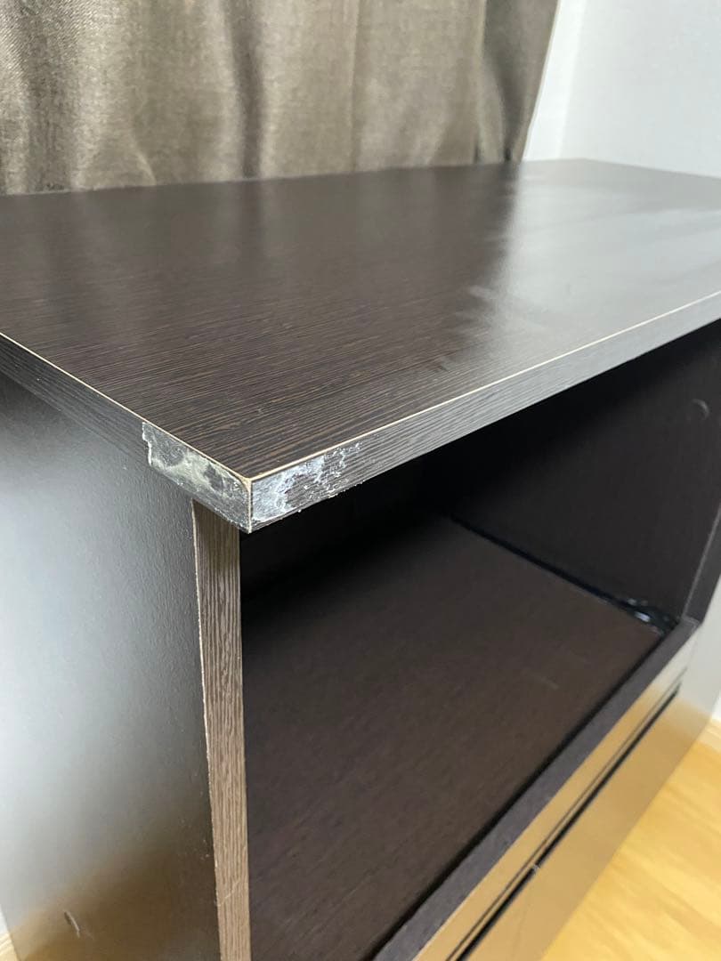 キッチン収納ユニット ダークブラウン