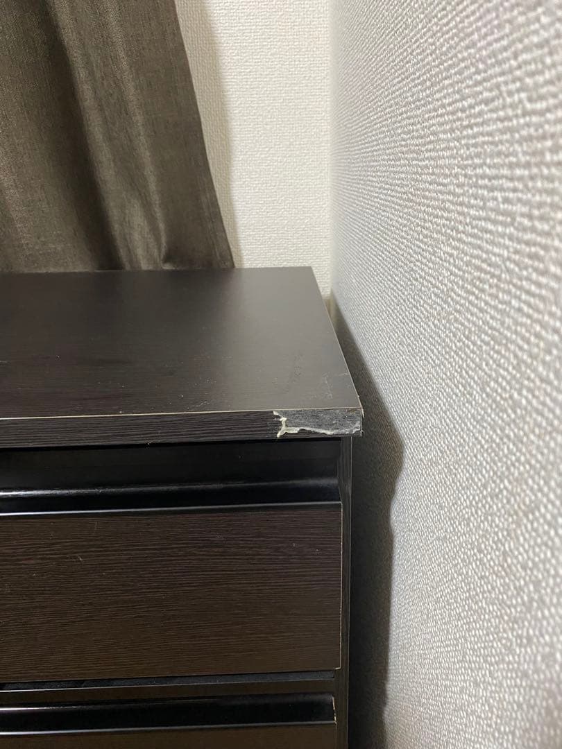 キッチン収納ユニット ダークブラウン