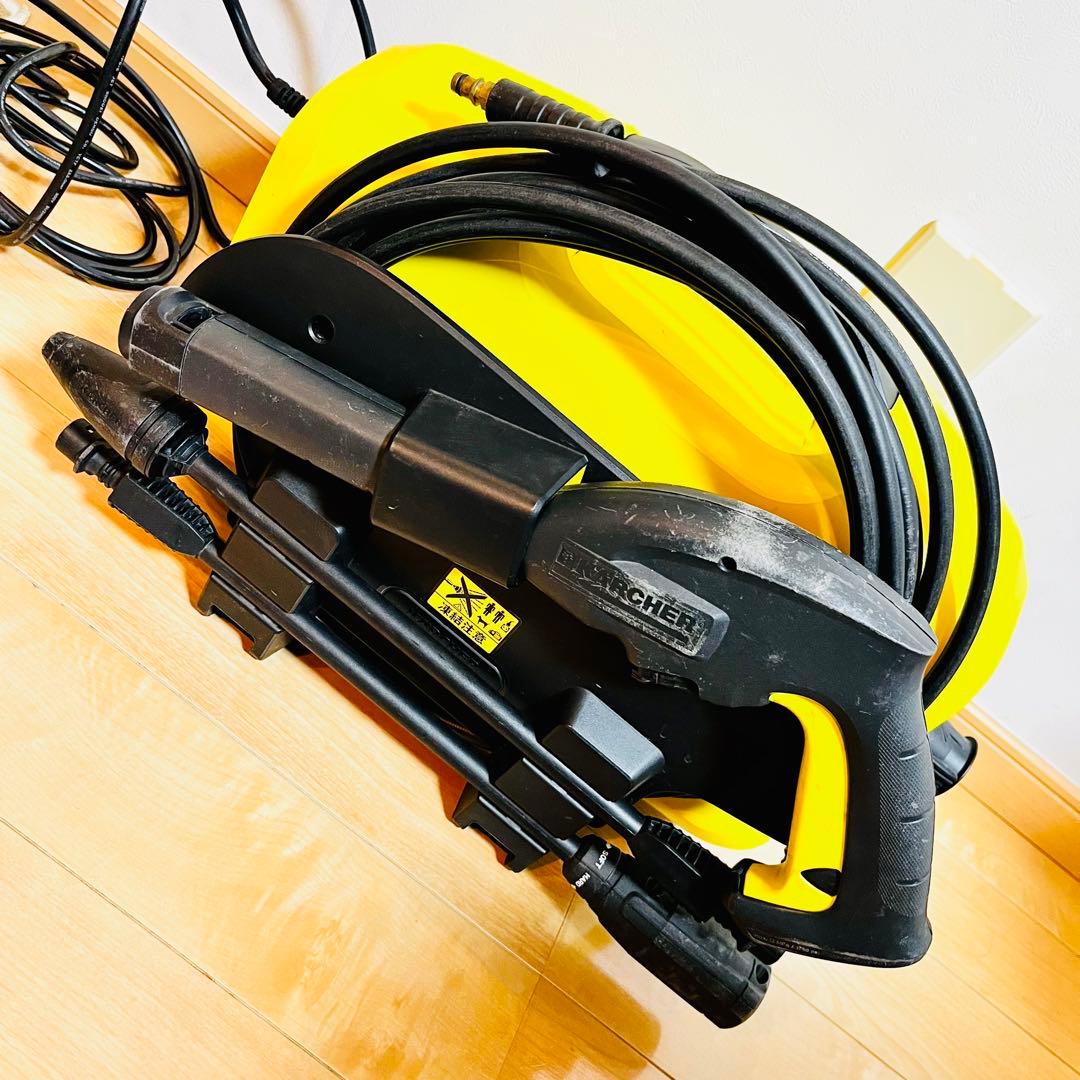 【極美品】 ケルヒャー K2 サイレント 自吸ホース付き 高圧洗浄機 静音