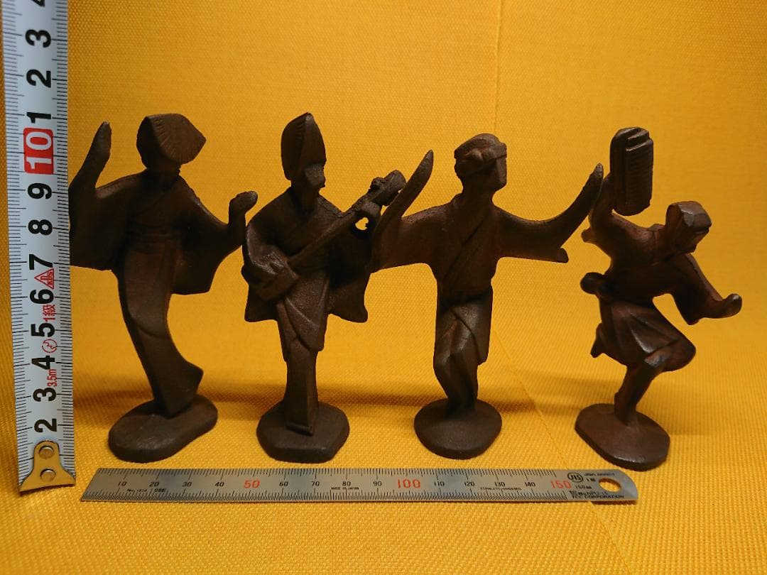 阿波踊り　金属　人間国宝　高橋敬典　置物　インテリア　工芸品　美術品　A1740