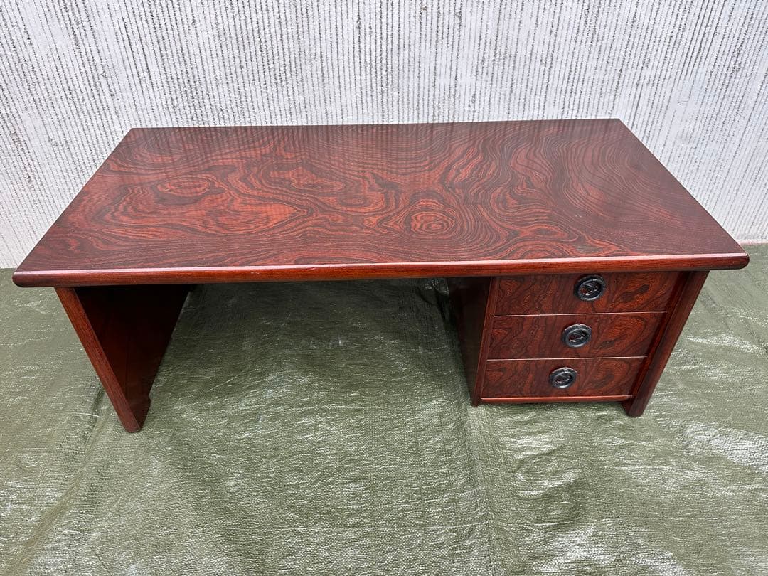 【文机】駿河民芸　国産　座机　座敷机　和モダン◎