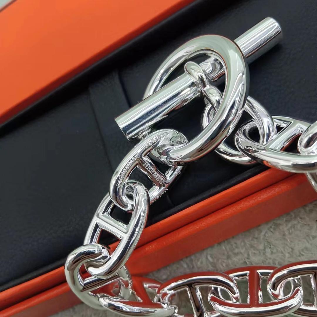 エルメスHERMES シェーヌダンクル ブレスレットTGM 12コマ