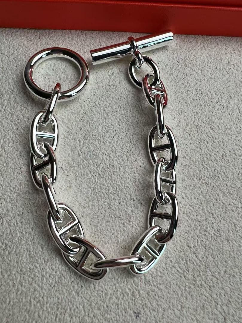 エルメスHERMES シェーヌダンクル ブレスレットTGM 12コマ