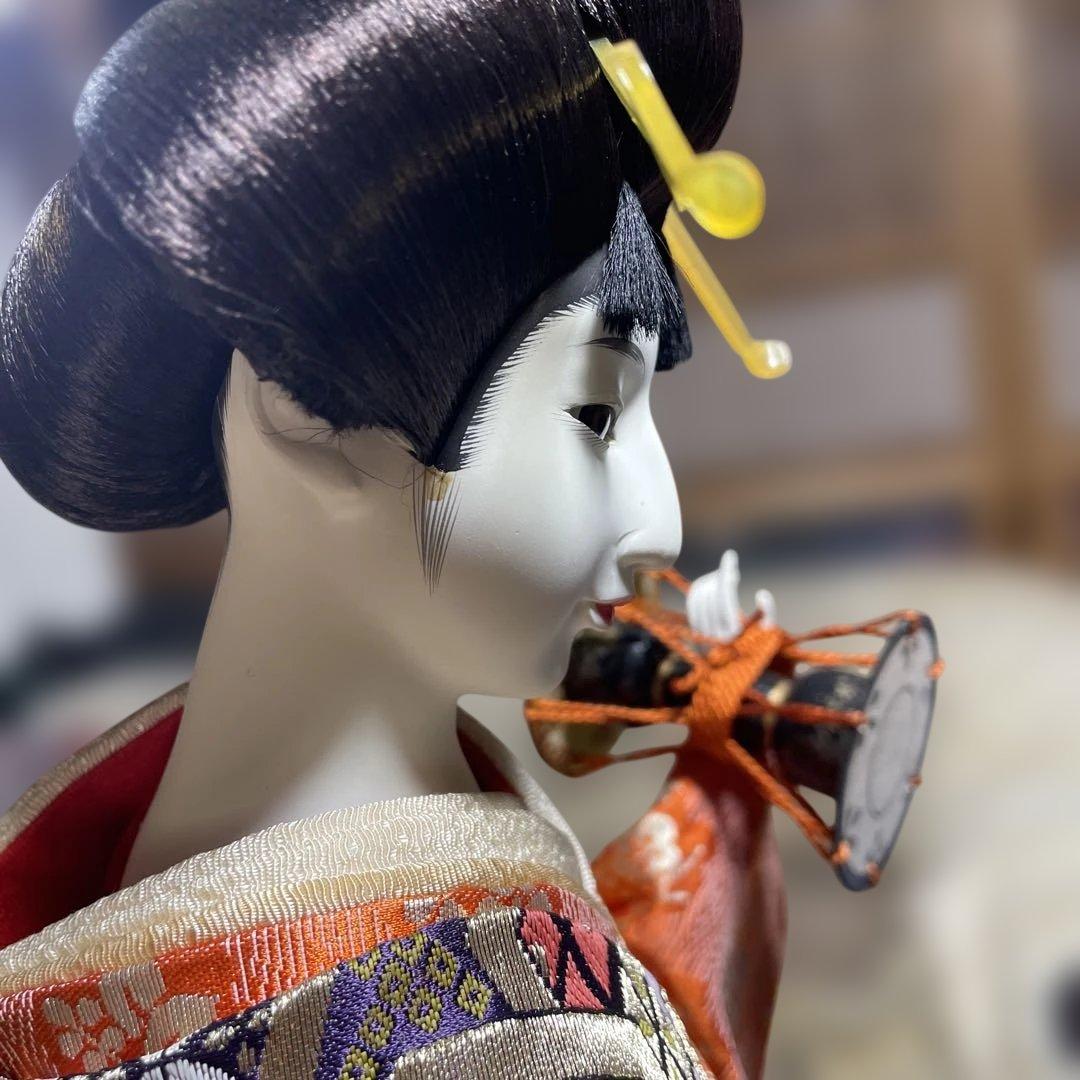 尾山人形　日本人形　ケース保存　紫峰作