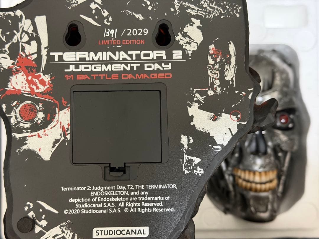 ターミネーター2 T-800 エンドスケルトン アートマスク バトルダメージ