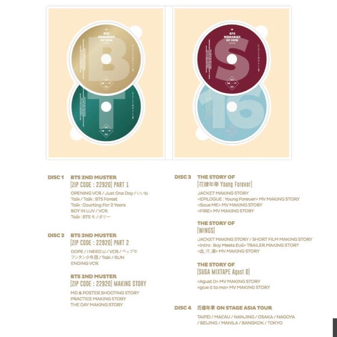 【公式】BTS MEMORIES 2016 DVD メモリーズ 日本語字幕付