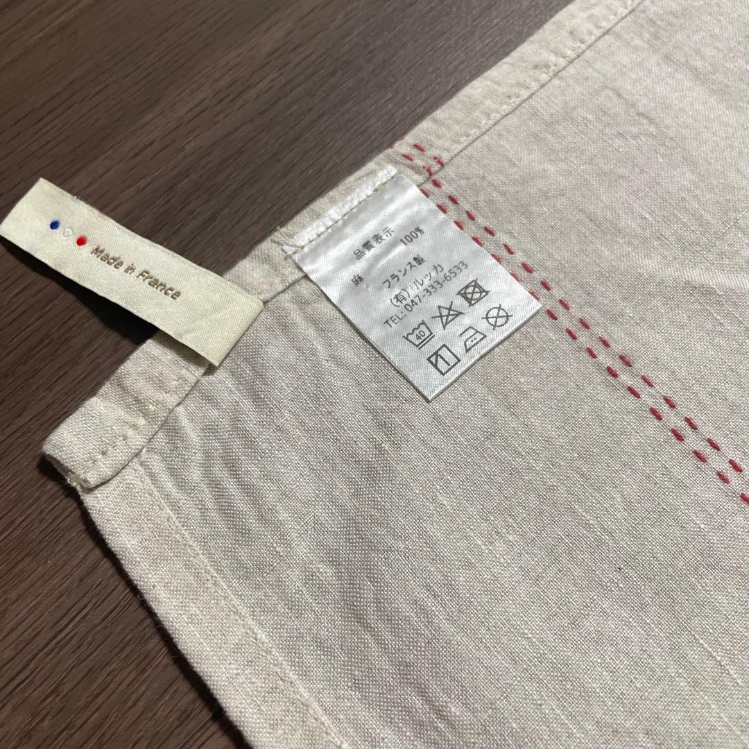 charvet editions フランス製ナチュラルリネン　テーブルクロス　大