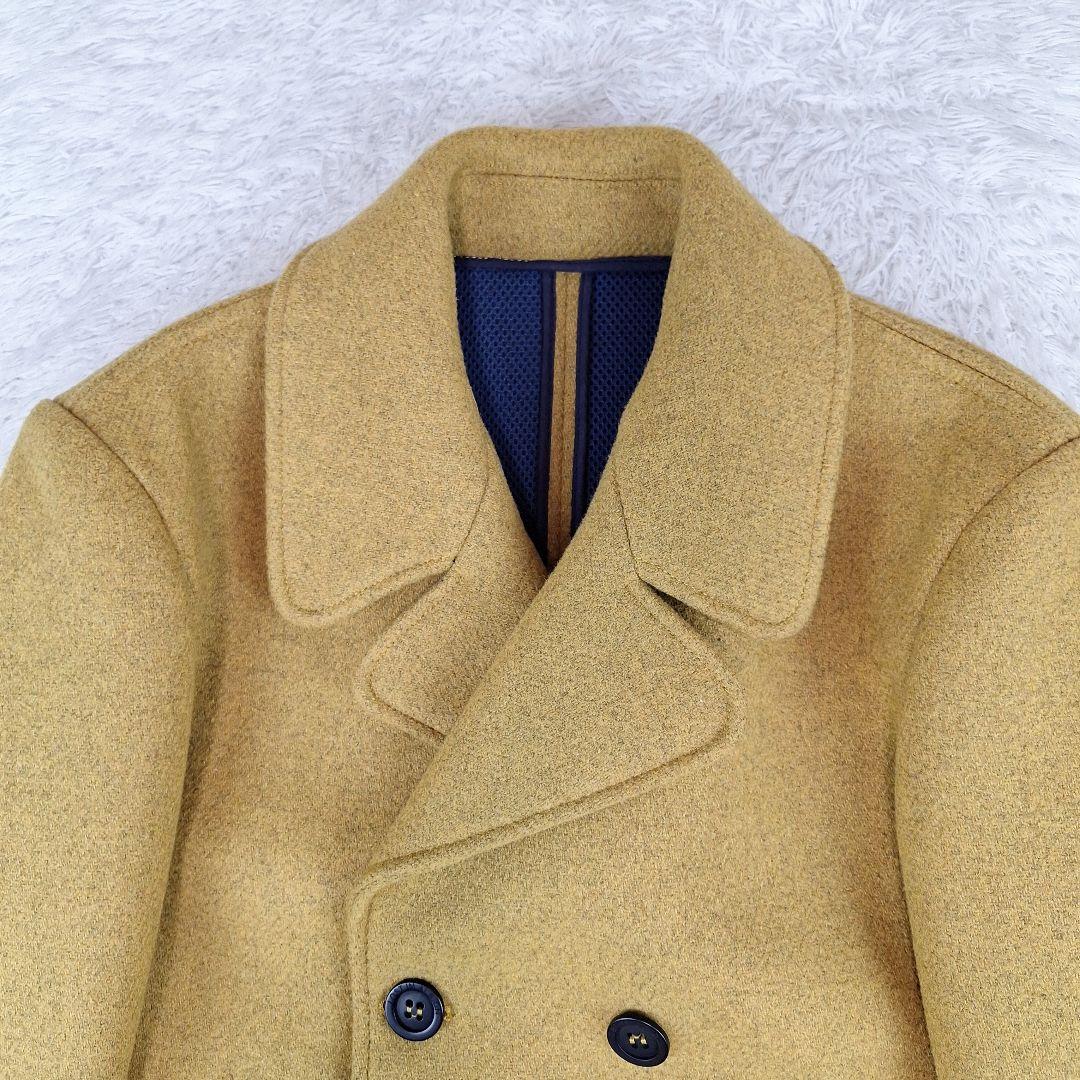 未使用級✨イタリア製　ロストインアルビオン　ピーコート　マスタード　XL