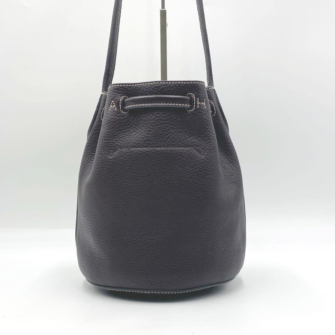 美品★ANYA HINDMARCH 巾着ショルダーバッグ★130