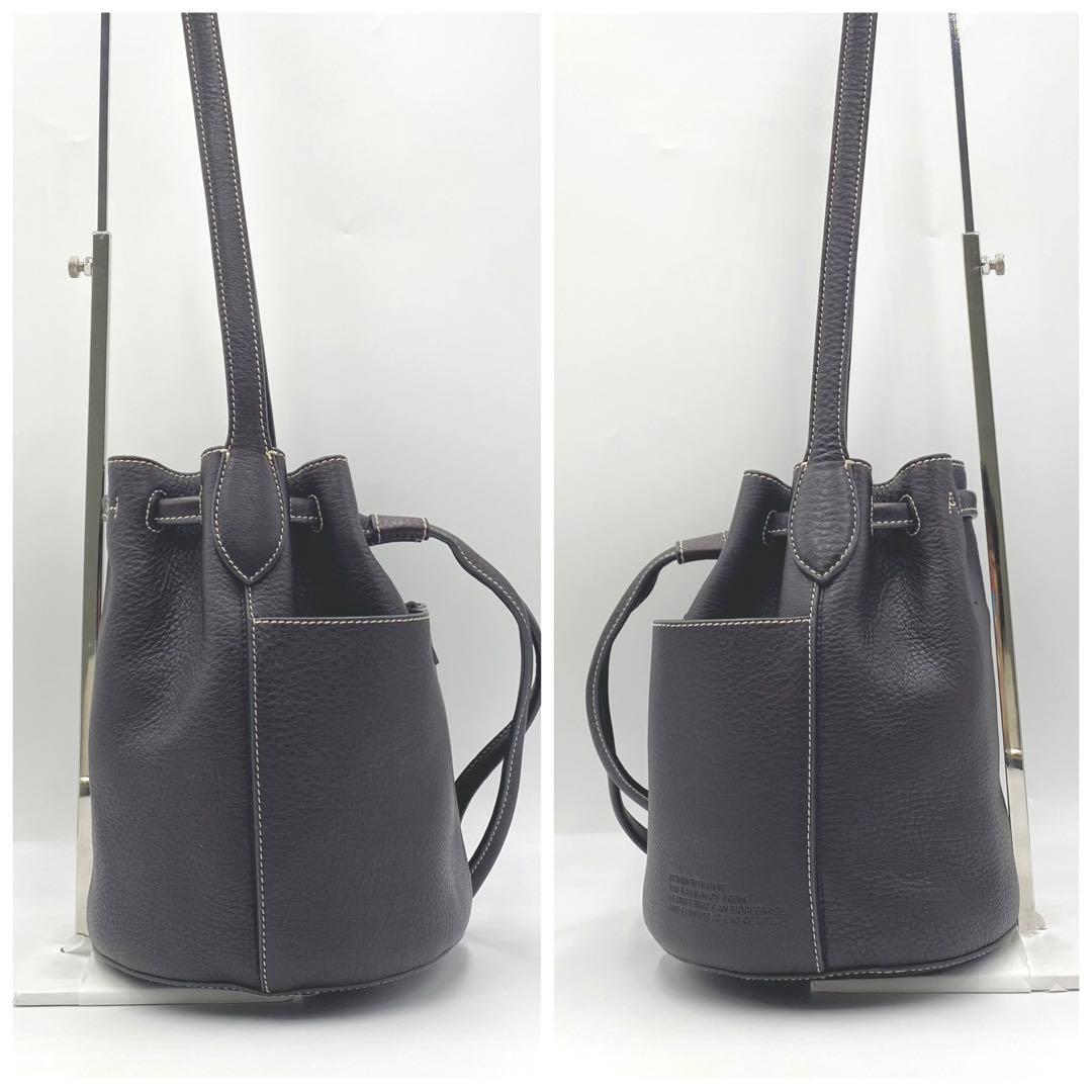 美品★ANYA HINDMARCH 巾着ショルダーバッグ★130