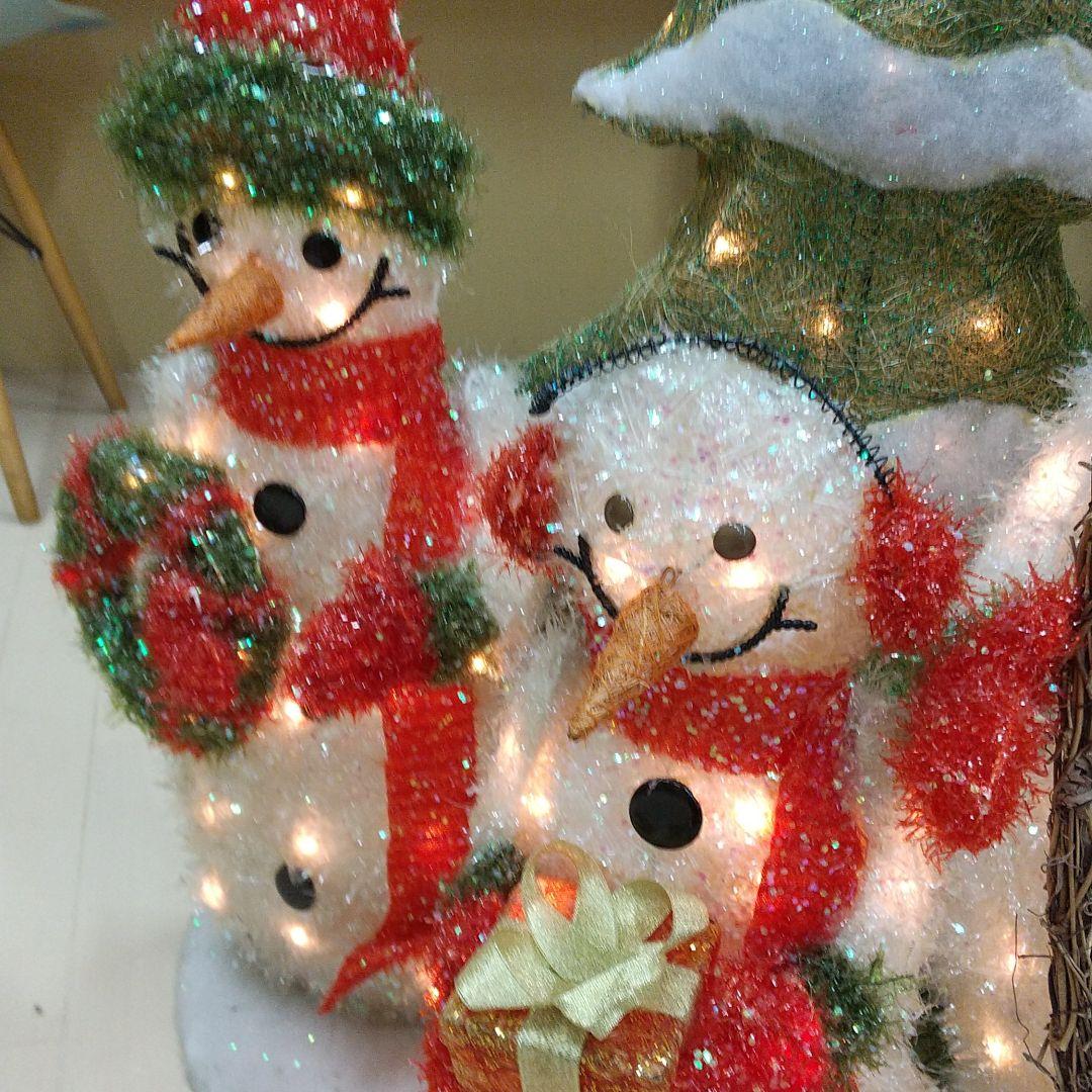 スノーマンファミリーLEDライト