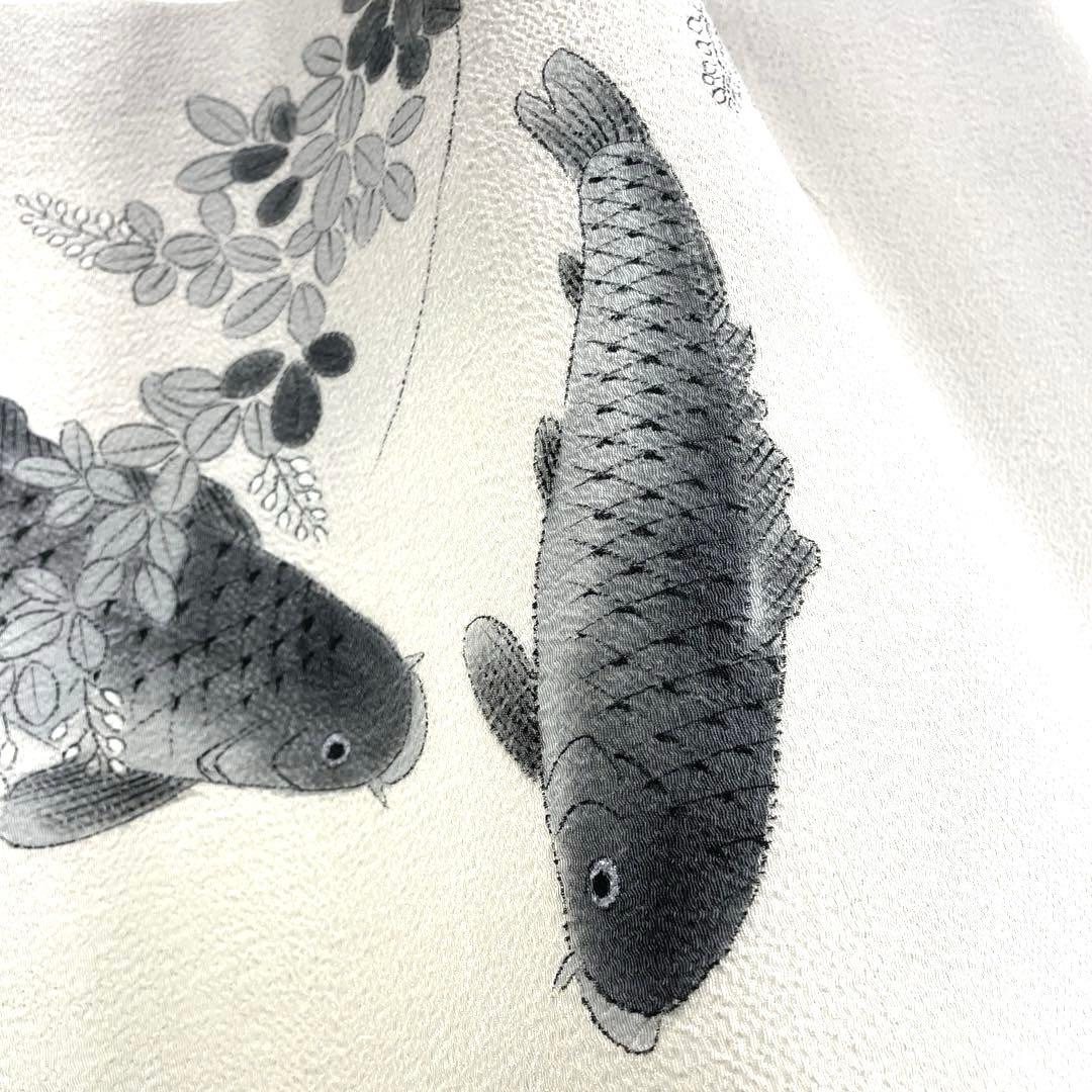 専用帯5048 ●高級 正絹 名古屋帯 鯉