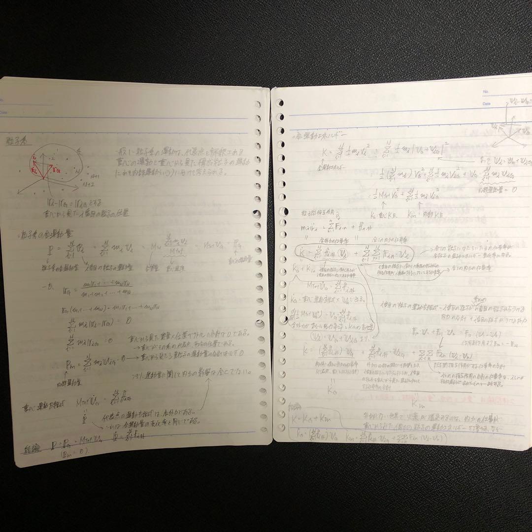 【原子分野を除く】東進 ハイレベル物理 テキスト類＋板書ノート類 苑田 尚之先生