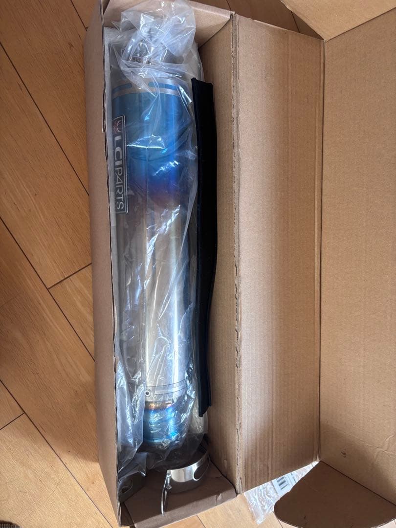 汎用　LCIPARTS　ラウンドフルチタンマフラー　差込径50.8mm