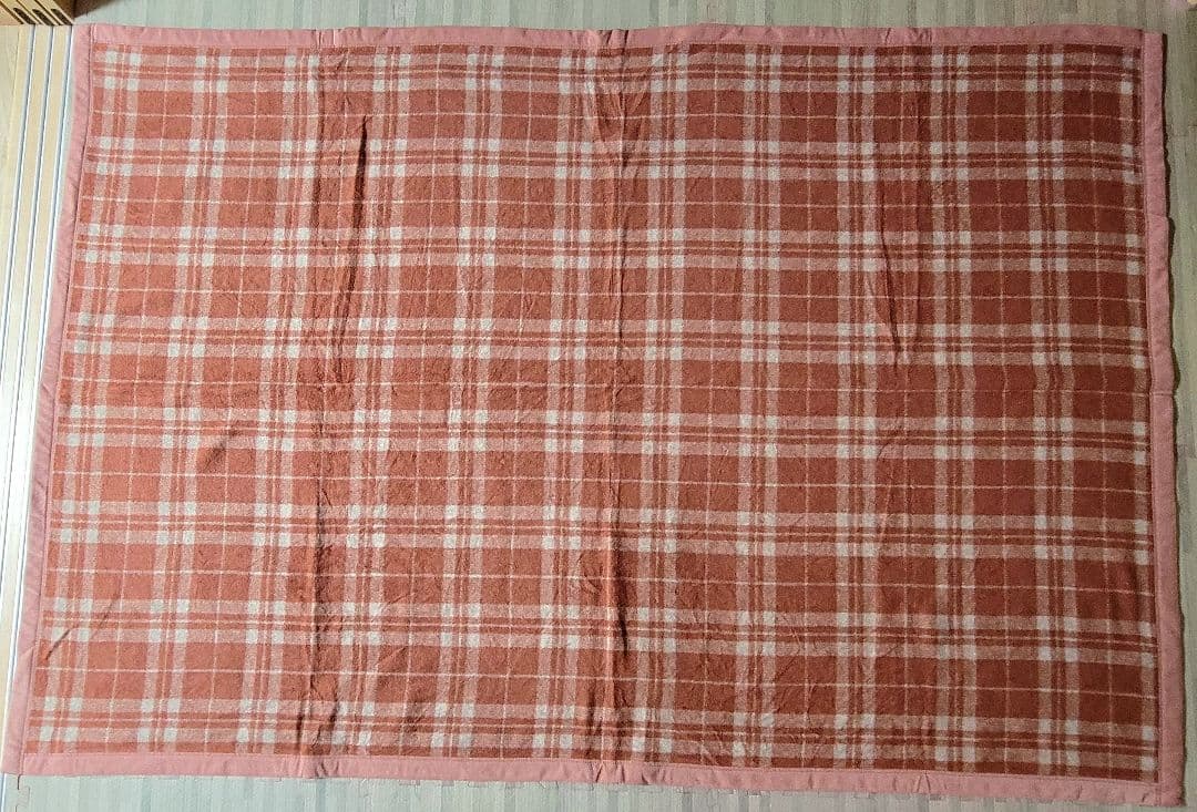 ★美品★西川産業 毛布 2枚セット シングル チェック柄