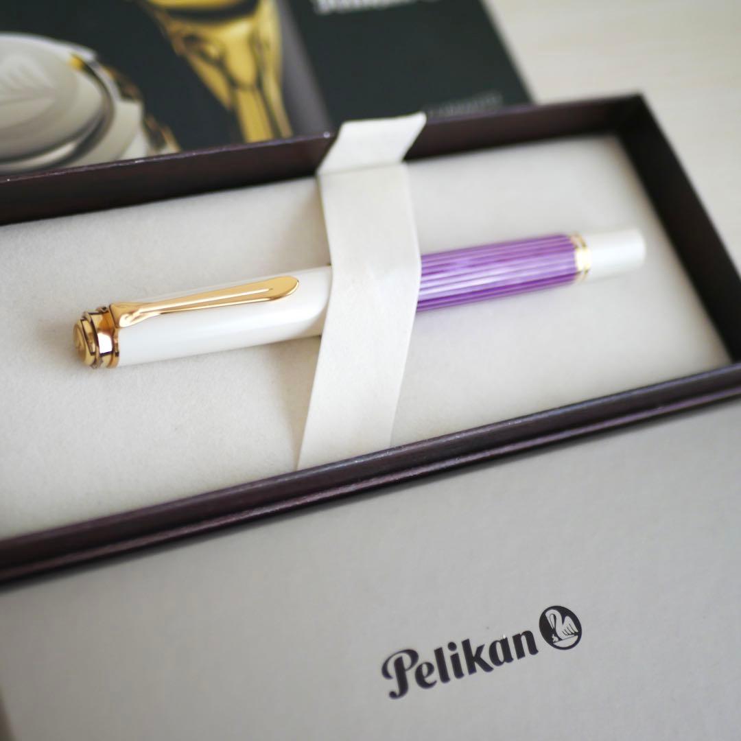 ペリカン スーベレーンM600バイオレット/ホワイト 万年筆　2019年限定品