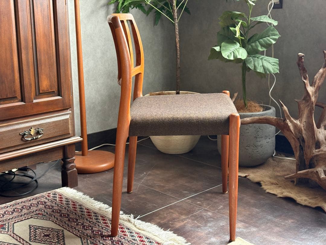 ④J.L. Møllers JLモラー　北欧ヴィンテージチェア　チーク材　NZ