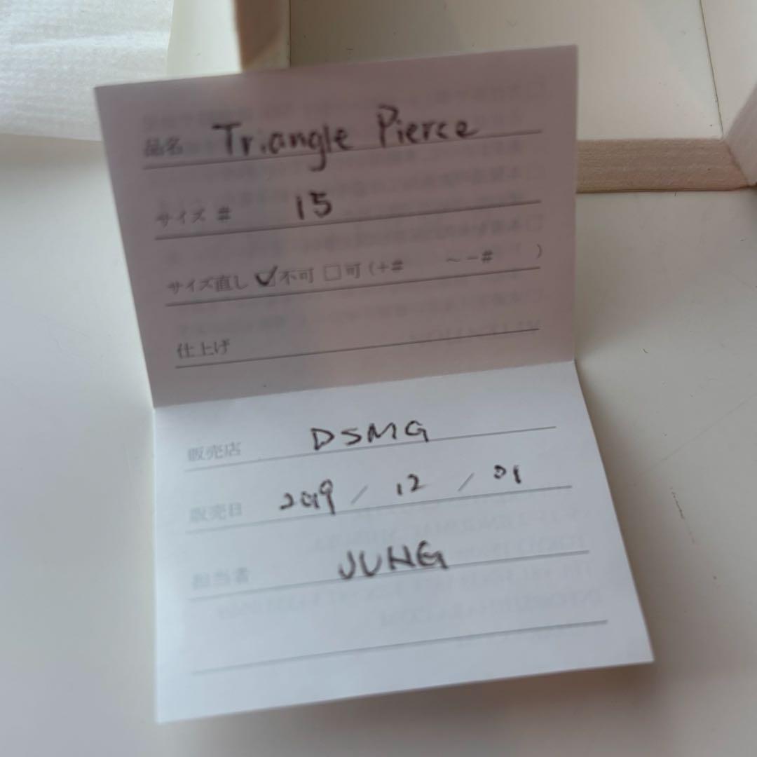 SHIHARA Triangle Earring ピアス(片耳用) サイズ15