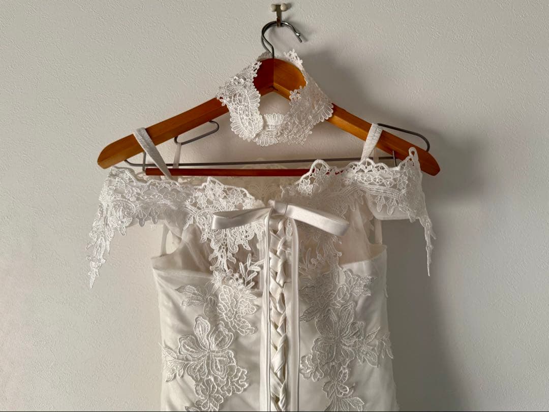 試着のみ|オフショル マーメイド ウェディングドレス 前撮り/フォトウェディング