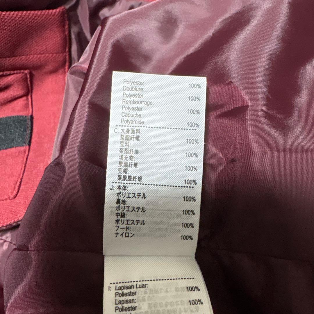 LACOSTEラコステ ダウンベスト 赤　メンズ　M ストレッチピケ