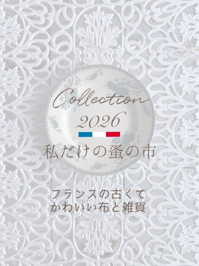 ◆フランスアンティーク｜お宝級1900年代エクリュレースのマルチクロス透け感シミ