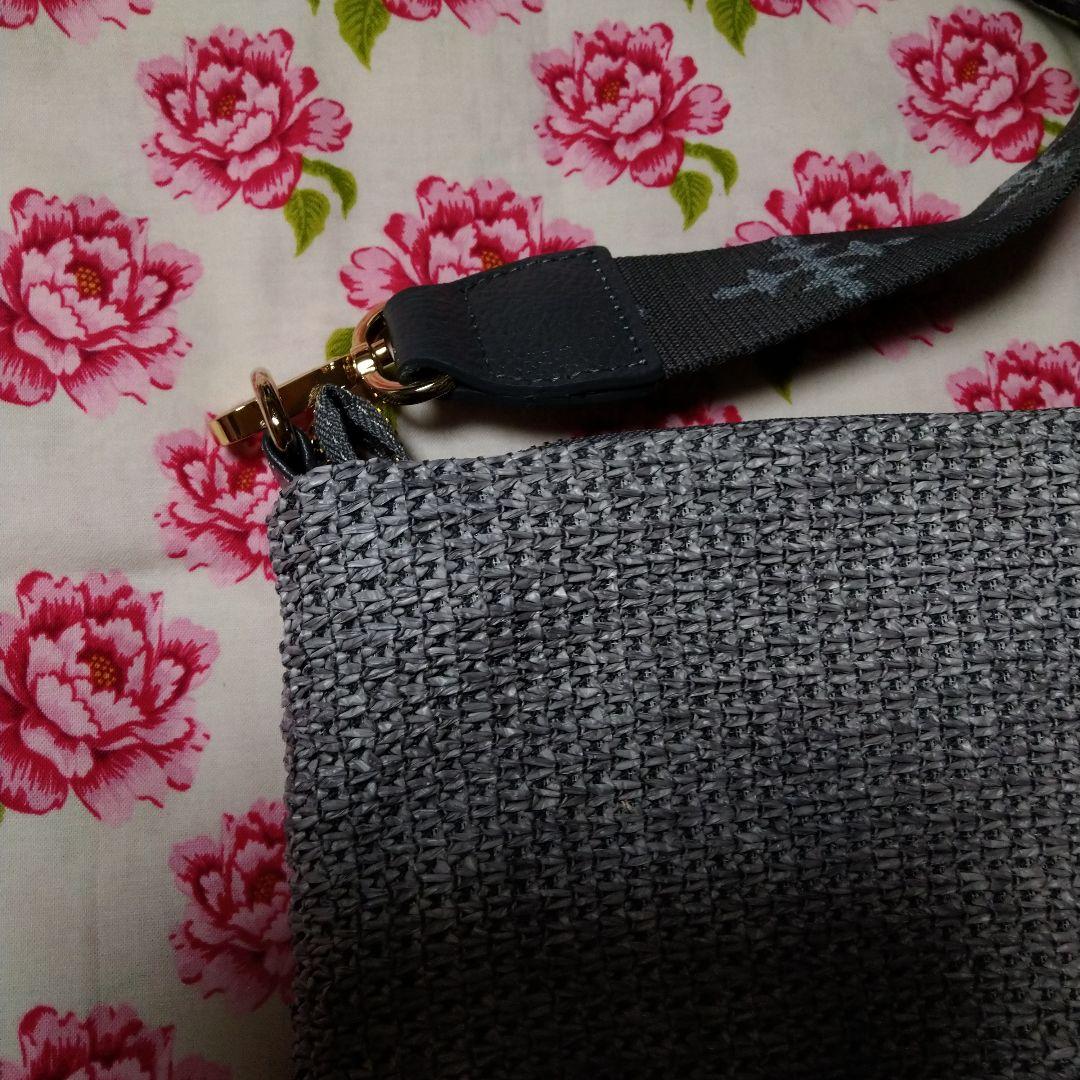 【新品・正規品・タグ付き】カゴシンプルショルダーバッグ（CE-1552）Gray