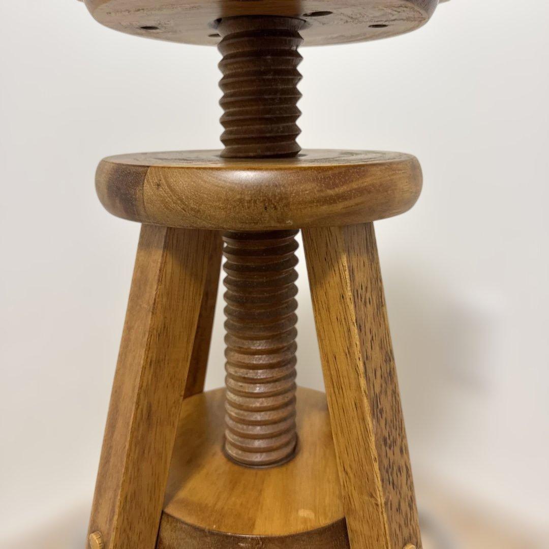 木製　回転スツール　ハイチェア　ヴィンテージ