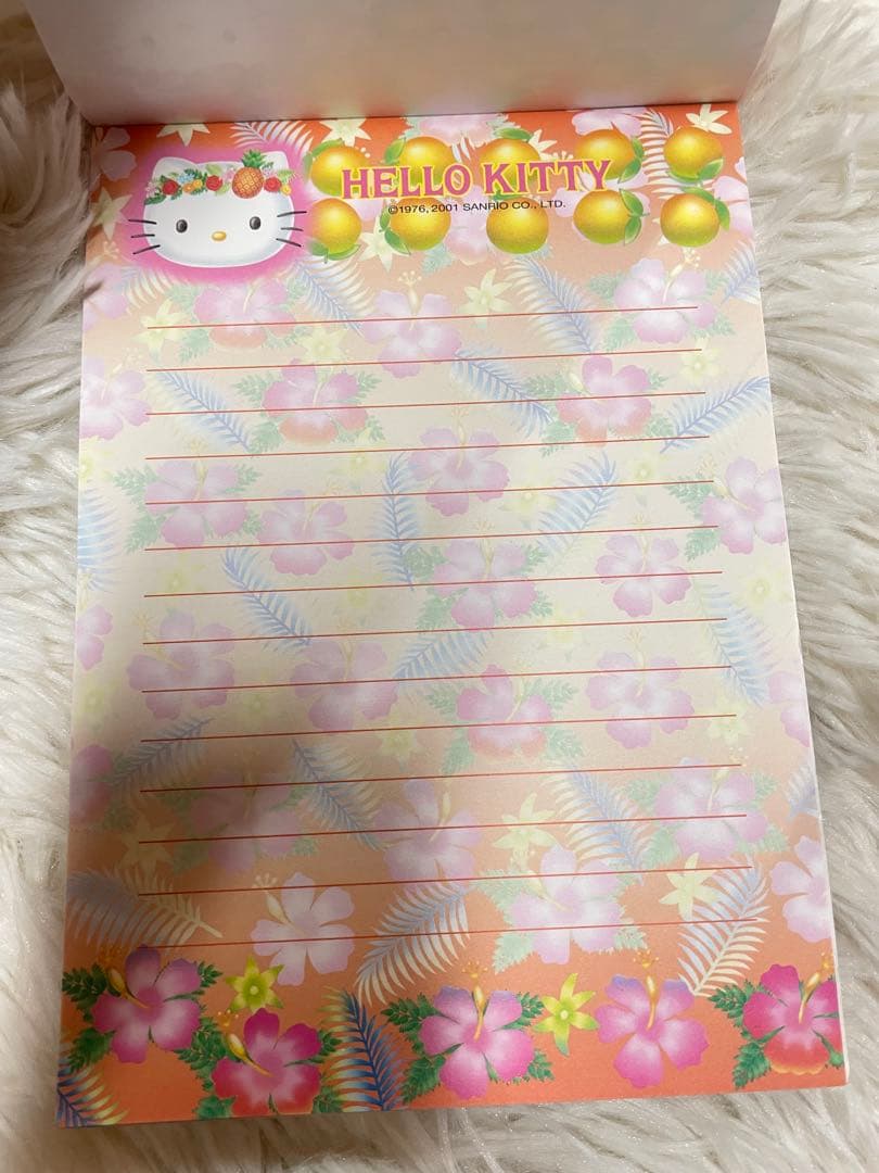 【レア】ハローキティ　トロピカルキティ　ハイビスカスキティ　メモ帳