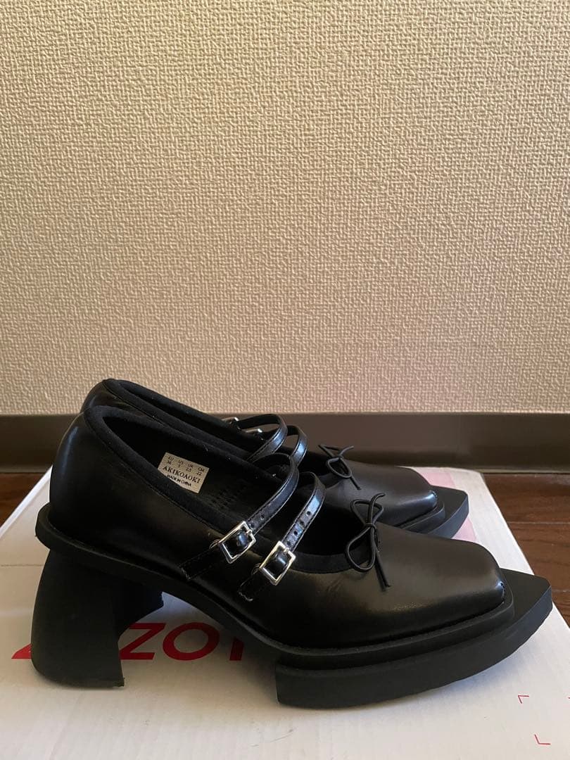 AKIKO AOKI Mirta Black 22cm EU36 靴