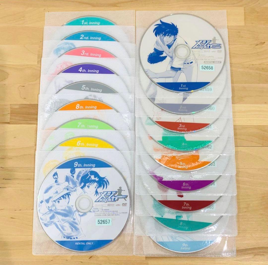 MAJOR メジャー【1期〜6期+2nd+2作品】計64巻 レンタル DVD