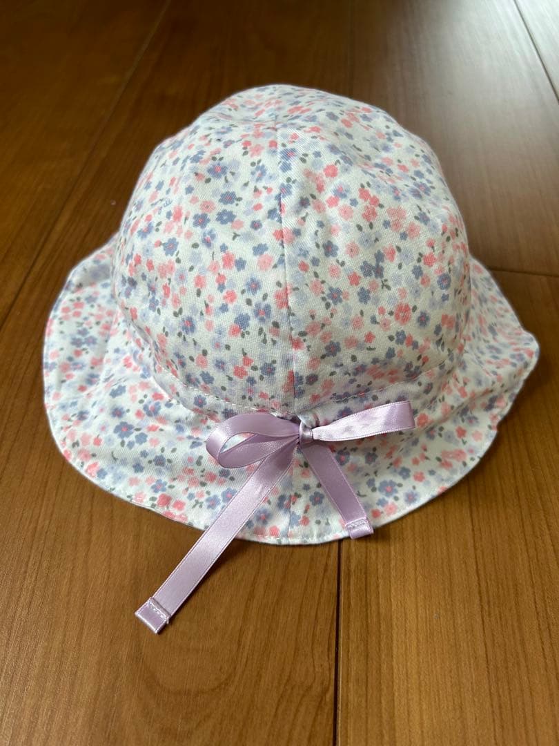 【新品★未使用】ミキハウス　ロンパース80★帽子44〜48センチ