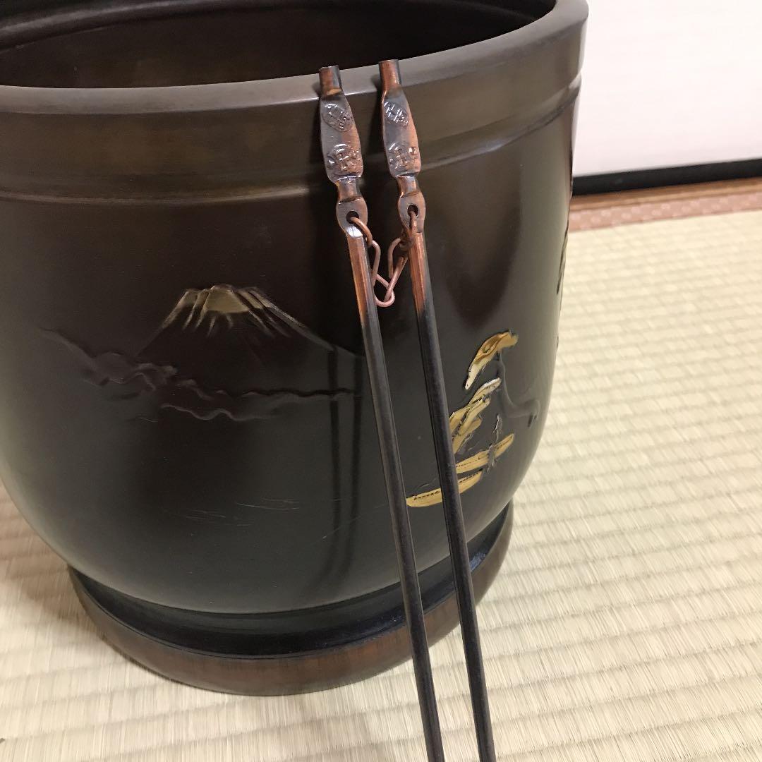 宣徳銅器  火箸  美術火鉢   骨董  新品