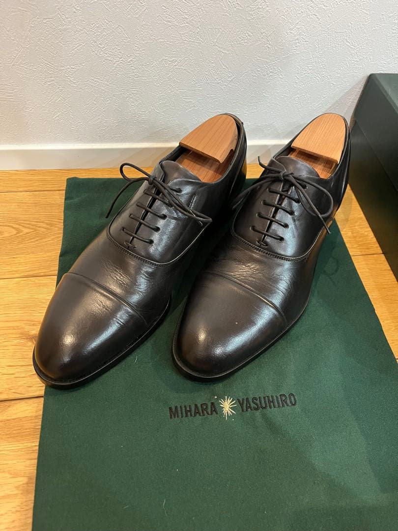 ［美品］MIHARA YASUHIRO 炙り出しストレートチップ ミハラヤスヒロ