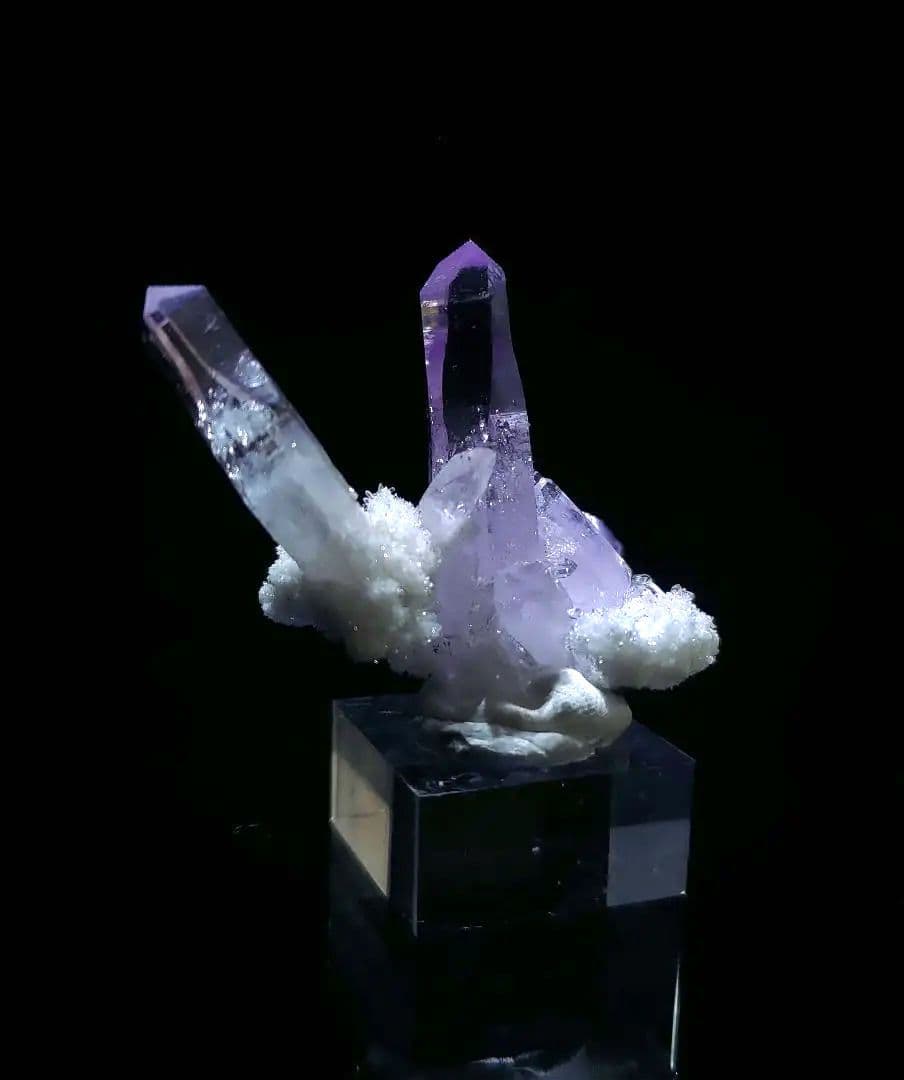 ベラクルスアメジスト 鉱石 鉱物 ミネラル 標本 原石 母岩付き ⑤