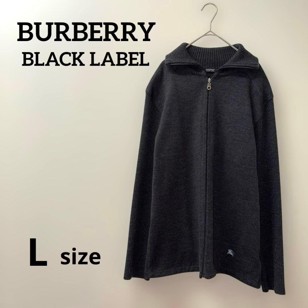 BURBERRY BLACK LABEL ドライバーズニットジャケット