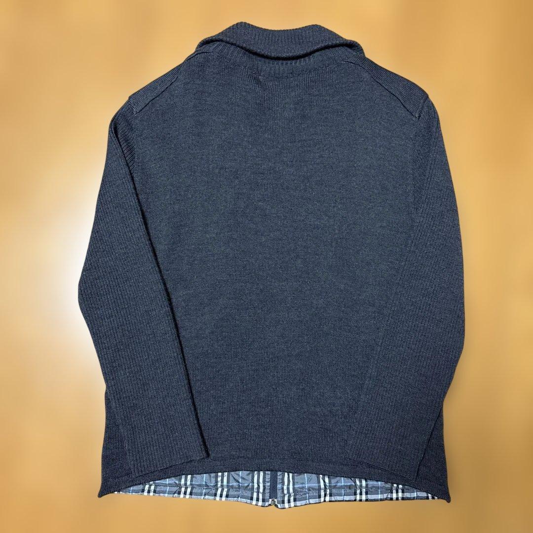 BURBERRY BLACK LABEL ドライバーズニットジャケット