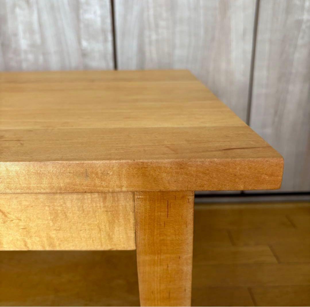 ふ*3様 北の住まい設計社　センターテーブル　ローテーブル　無垢　メイプル