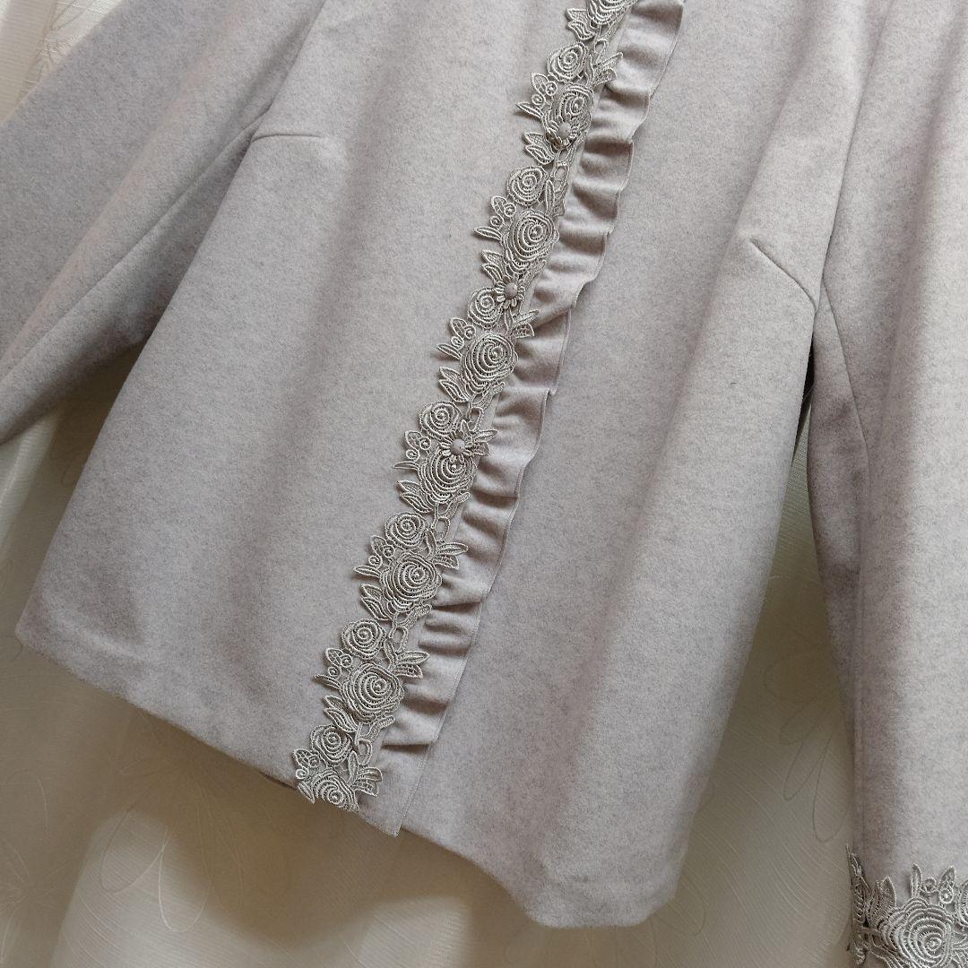 ライトグレーショートコートサイズ42