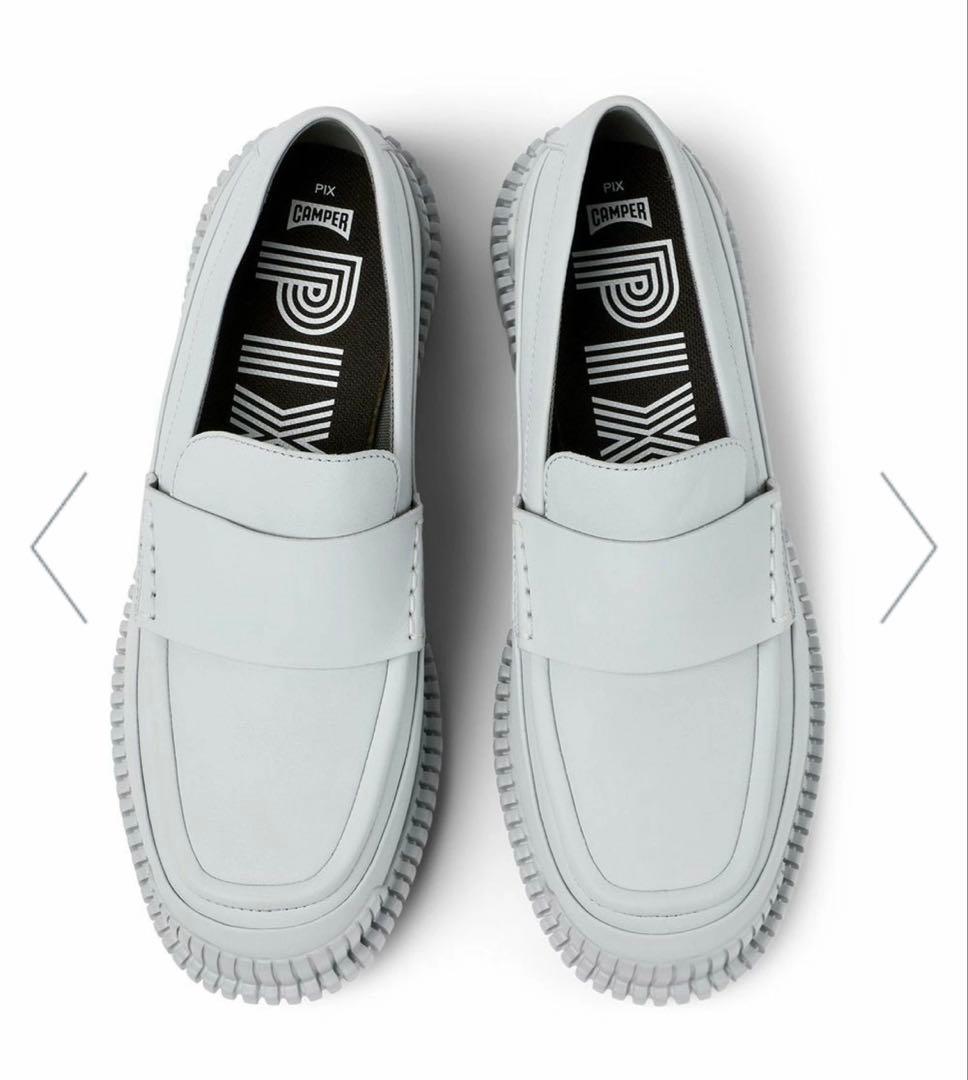 CAMPER PIX ローファー　グレー　23cm 定価27,500円