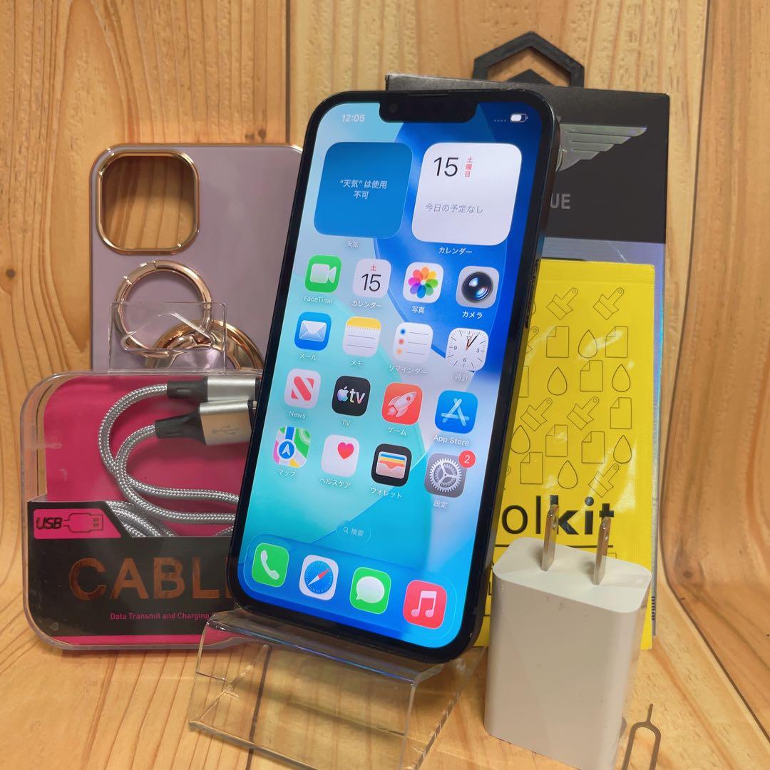 SIMフリー 本体 iPhone 13 128 GB ブラック 544 電池新品