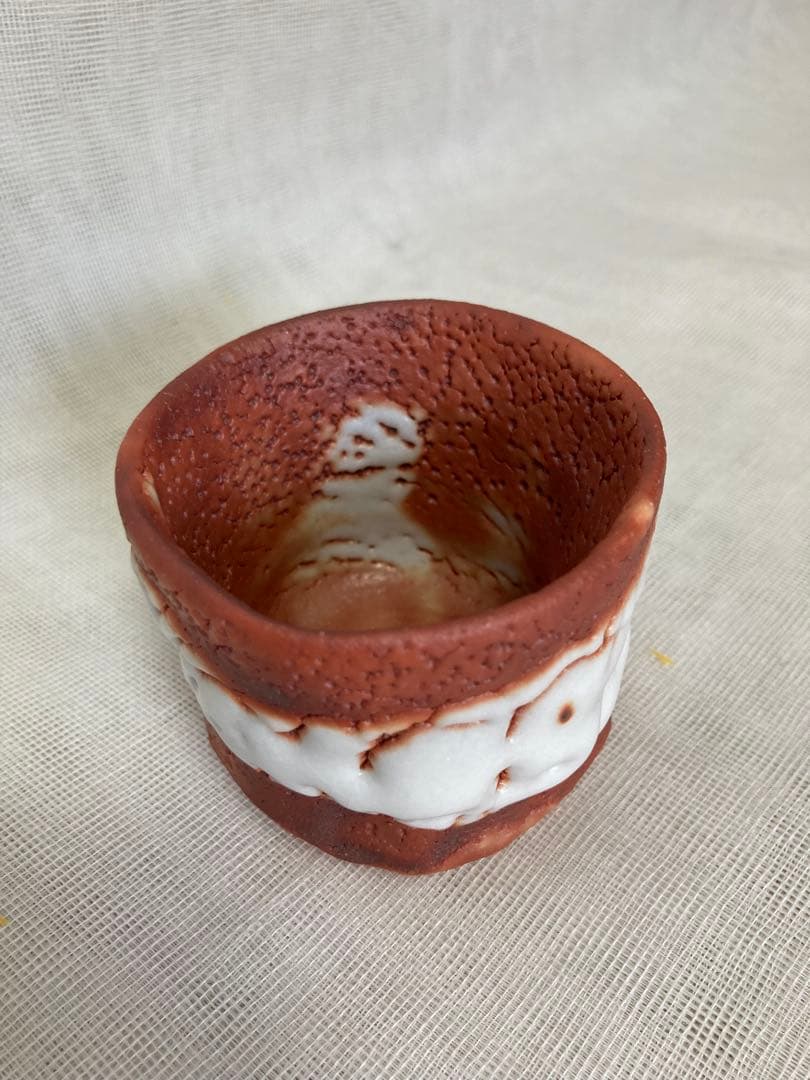 加藤豊久赤志野ぐい呑／A65