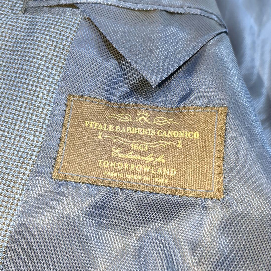 トゥモローランド ピルグリム カノニコ別注 48サイズ ウール シルク混 ブルー