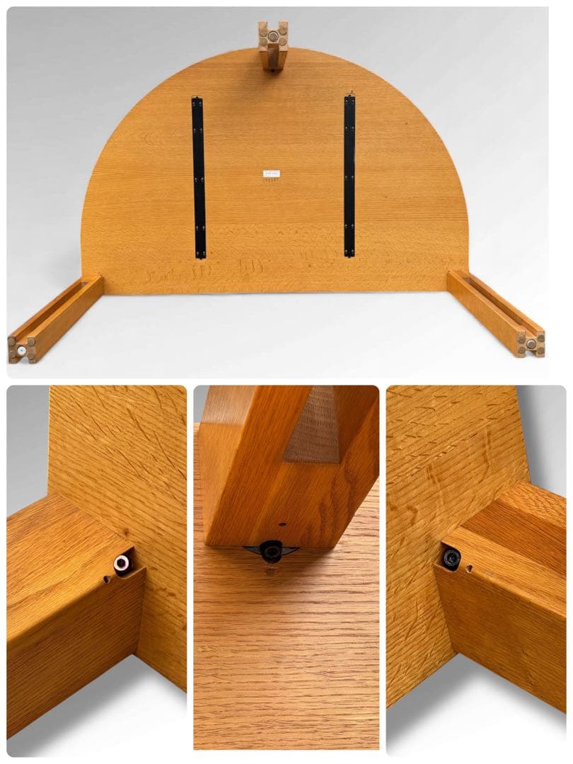 シラカワ ダイニング プラッツ テーブル 半円形 スリット脚 和モダン 北欧