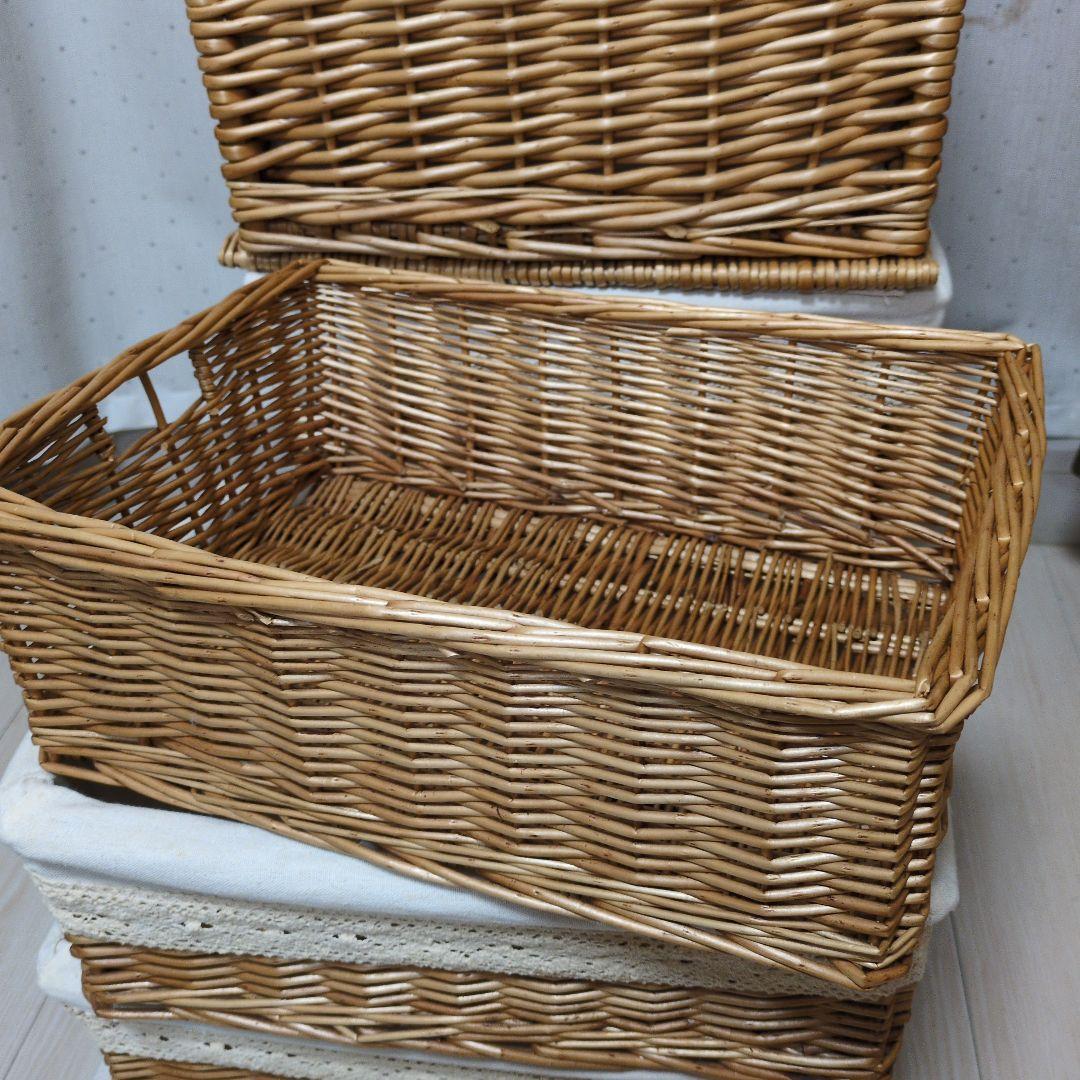 メルカド　バスケット　カゴ　かご　8個セット　籐籠
