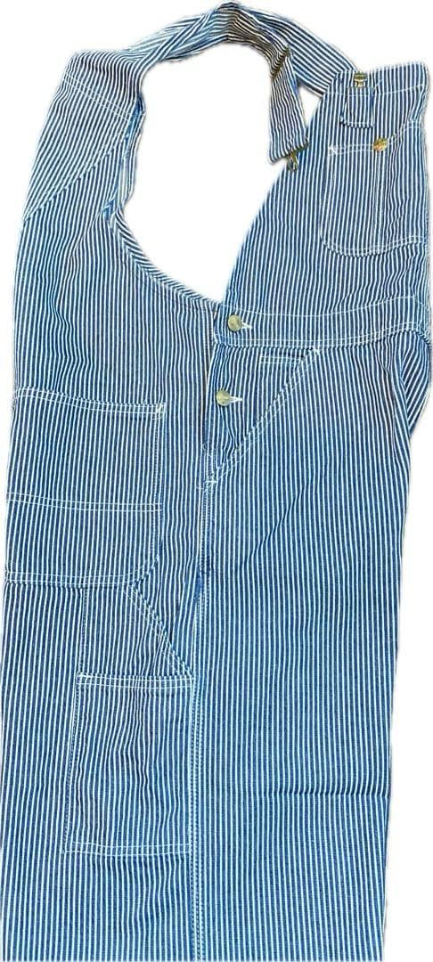 【美品】Carhartt カーハート ヒッコリーストライプ デニムオーバーオール